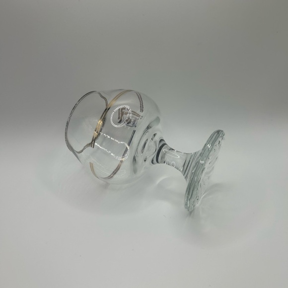 Set Of 6 1988 CALGARY OLYMPIC PETRO CANADA 22K GOLD GLASSES, cognac, snifter - Picture 6 of 7